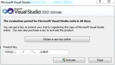 Microsoft Visual Studio 2010 Premium license